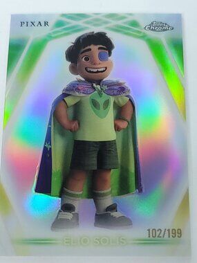 Elio Solis Topps 2026 Disney Neon Holo Chrome Refractor Limited 102/199